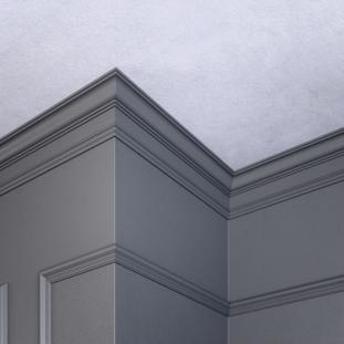 Плинтус потолочный ударопрочный Glanzepol GPD-51 LED