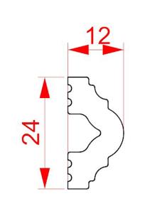 Молдинг ударопрочный Glanzepol GPD-20