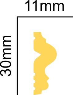 Молдинг ударопрочный Glanzepol GPD-24