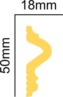 Молдинг ударопрочный Glanzepol GPD-23