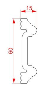 Молдинг ударопрочный Glanzepol GPD-22