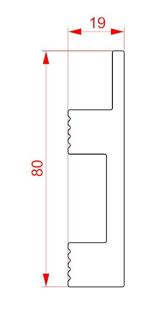 Плинтус напольный ударопрочный Glanzepol GPD-1
