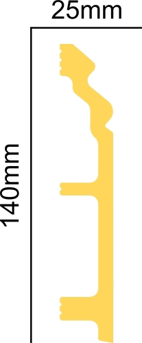 Плинтус напольный ударопрочный Glanzepol GPD-12