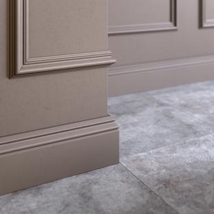 Плинтус напольный ударопрочный Glanzepol GPD-12