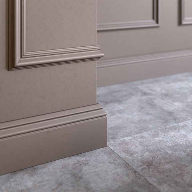 Плинтус напольный ударопрочный Glanzepol GPD-12