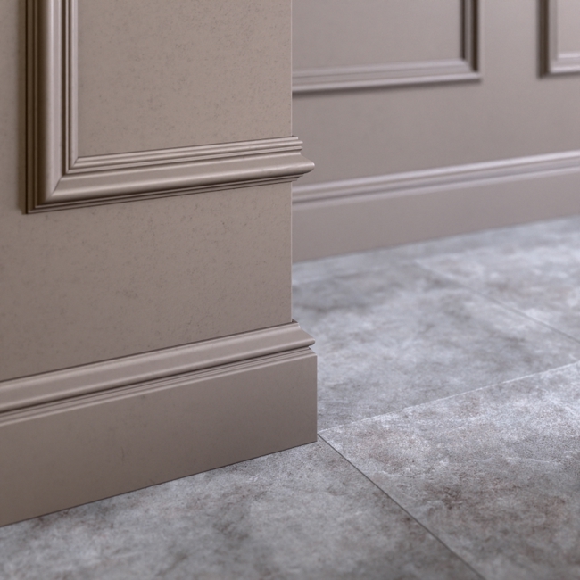 Плинтус напольный ударопрочный Glanzepol GPD-11