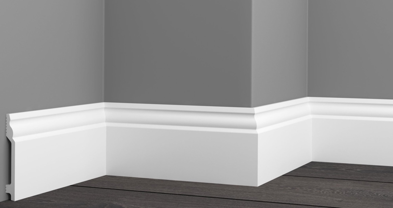 Плинтус напольный ударопрочный Glanzepol GPD-10