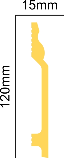 Плинтус напольный ударопрочный Glanzepol GPD-10