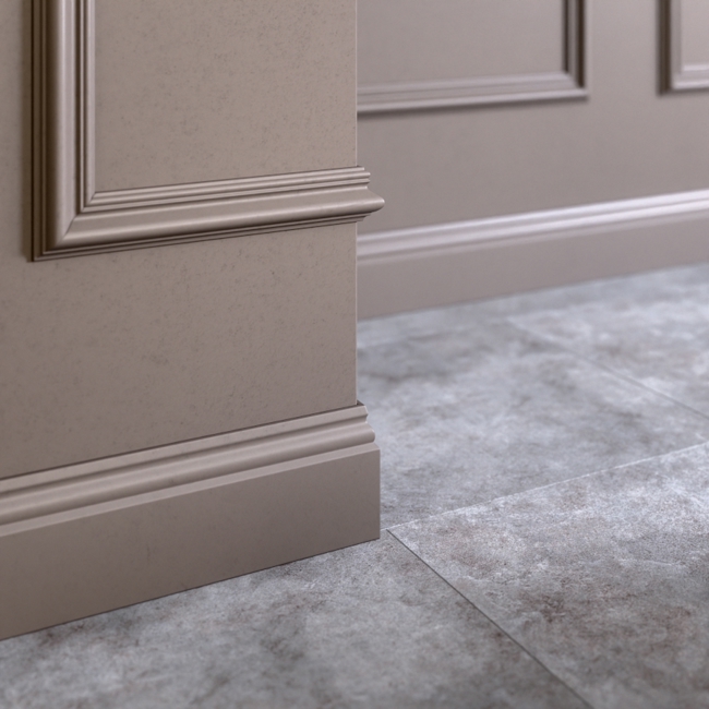 Плинтус напольный ударопрочный Glanzepol GPD-10