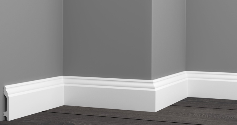 Плинтус напольный ударопрочный Glanzepol GPD-8