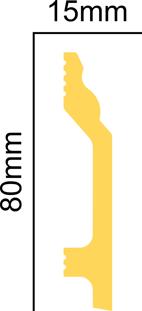 Плинтус напольный ударопрочный Glanzepol GPD-8