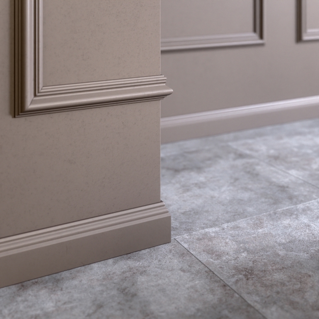 Плинтус напольный ударопрочный Glanzepol GPD-8