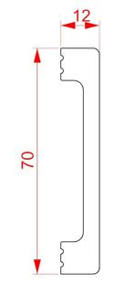 Плинтус напольный ударопрочный Glanzepol GPD-7