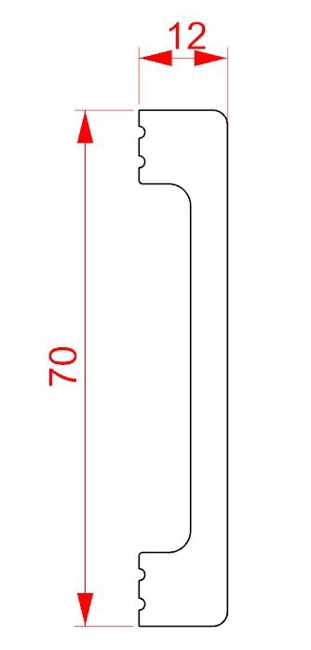 Плинтус напольный ударопрочный Glanzepol GPD-7
