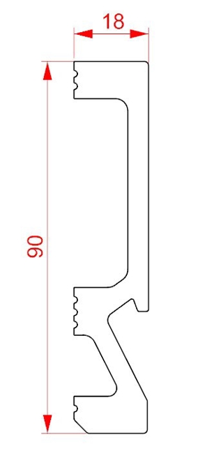 Плинтус напольный ударопрочный Glanzepol GPD-5