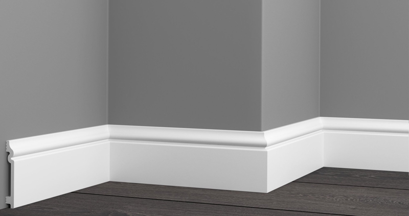 Плинтус напольный ударопрочный Glanzepol GPD-4