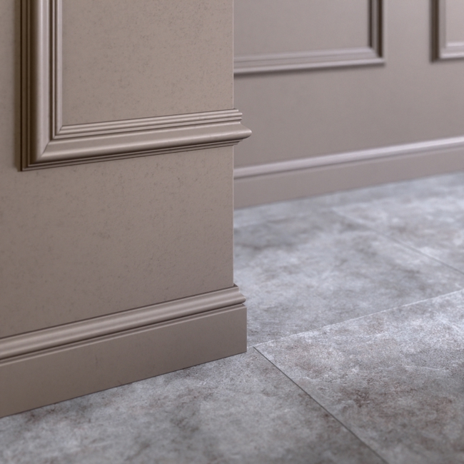 Плинтус напольный ударопрочный Glanzepol GPD-4