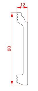 Плинтус напольный ударопрочный Glanzepol GPD-3