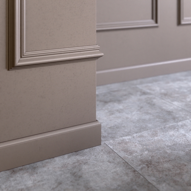 Плинтус напольный ударопрочный Glanzepol GPD-3