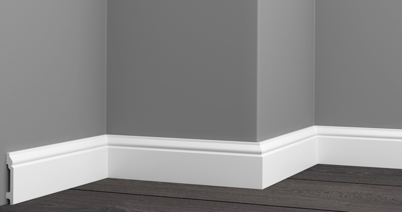 Плинтус напольный ударопрочный Glanzepol GPD-2