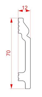 Плинтус напольный ударопрочный Glanzepol GPD-2