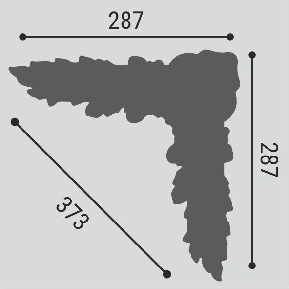 Угловой элемент для молдинга BelloDeco М-10-У4