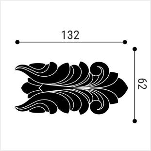 Декоративный элемент для молдинга BelloDeco М-12-Н2 (2шт)