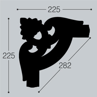 Угловой элемент для молдинга BelloDeco М-12-У2