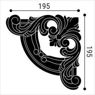 Угловой элемент для молдинга BelloDeco М-12-У3