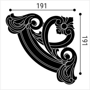 Угловой элемент для молдинга BelloDeco М-12-У4